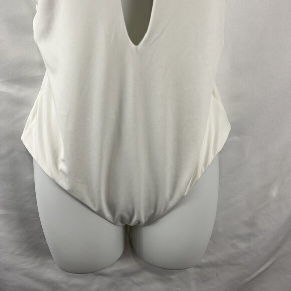 Becca By Rebecca Virtue White One-Piece Bathing Suit Women's Size M - Picture 5 of 9